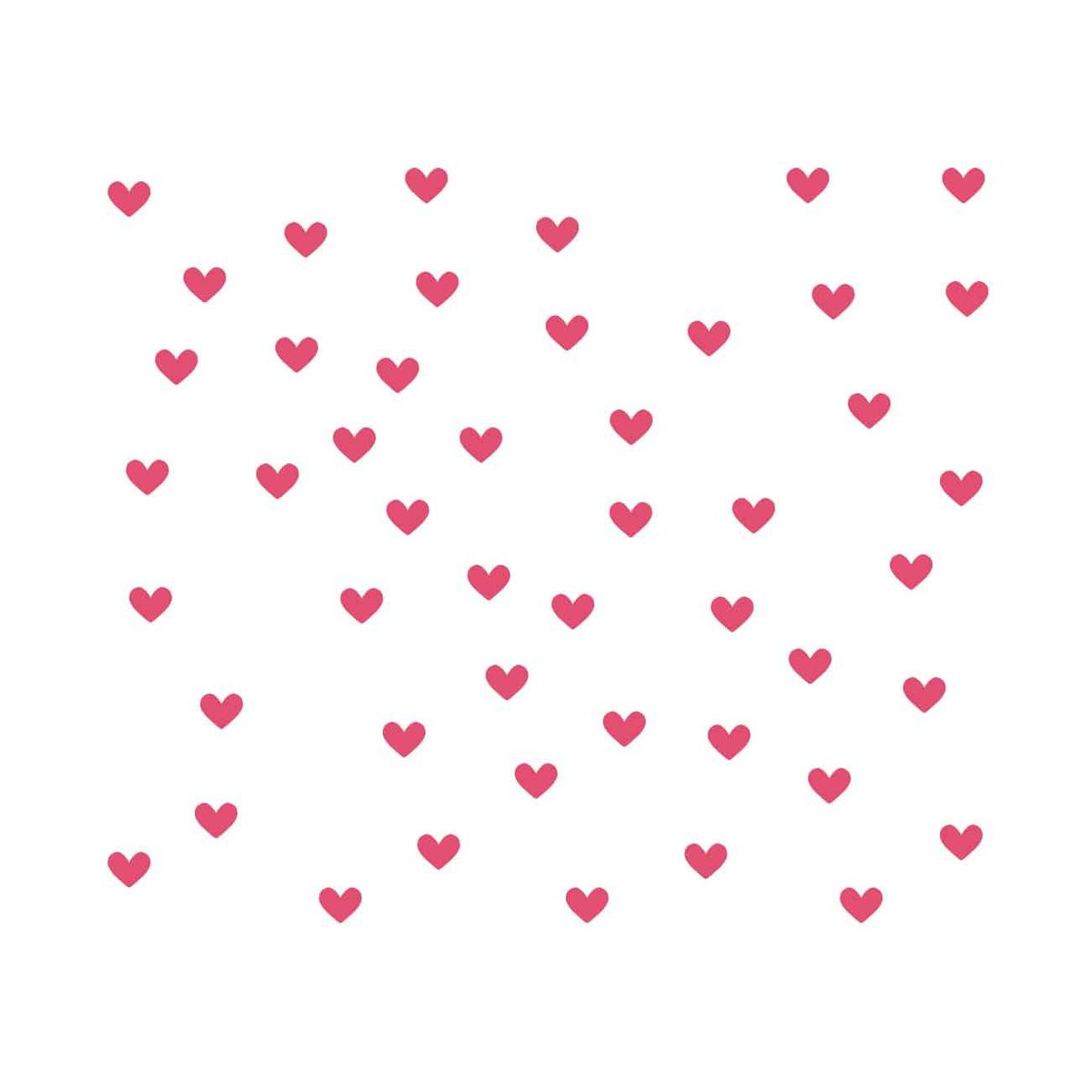 ADAZIO - Vinilos Decorativos Patrón de Corazones XL - 300cm x 300cm (ancho x alto)