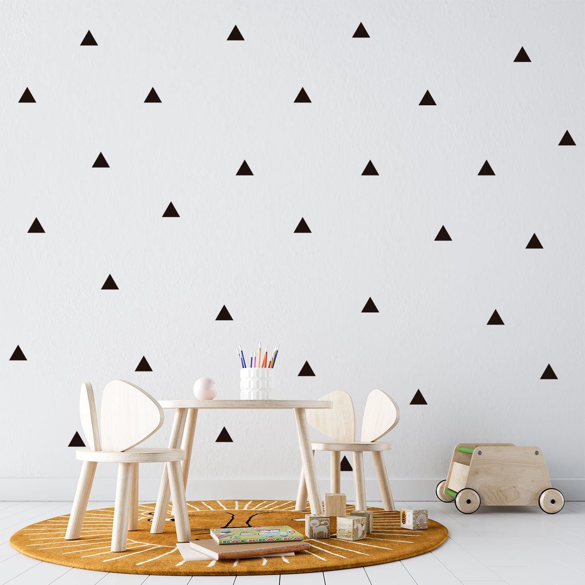ADAZIO - Vinilos Decorativos Patrón de Triángulos L - 250x 250cm ancho x alto