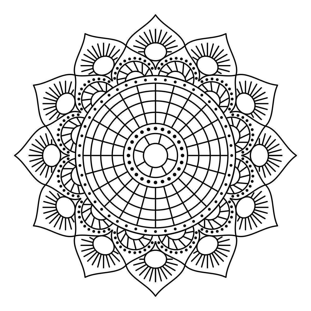 ADAZIO - Vinilo Decorativo de Mandala Jaipur XL - 150cm x 150cm (ancho x alto)