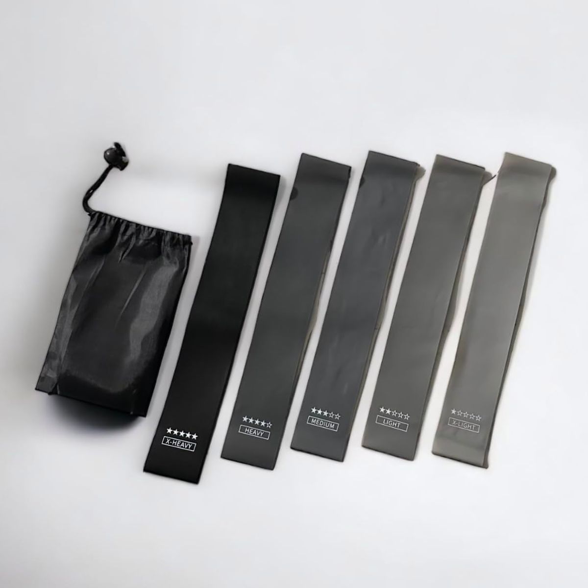 360 FITNESS - Kit 5 Bandas De Latex diferente resistencia