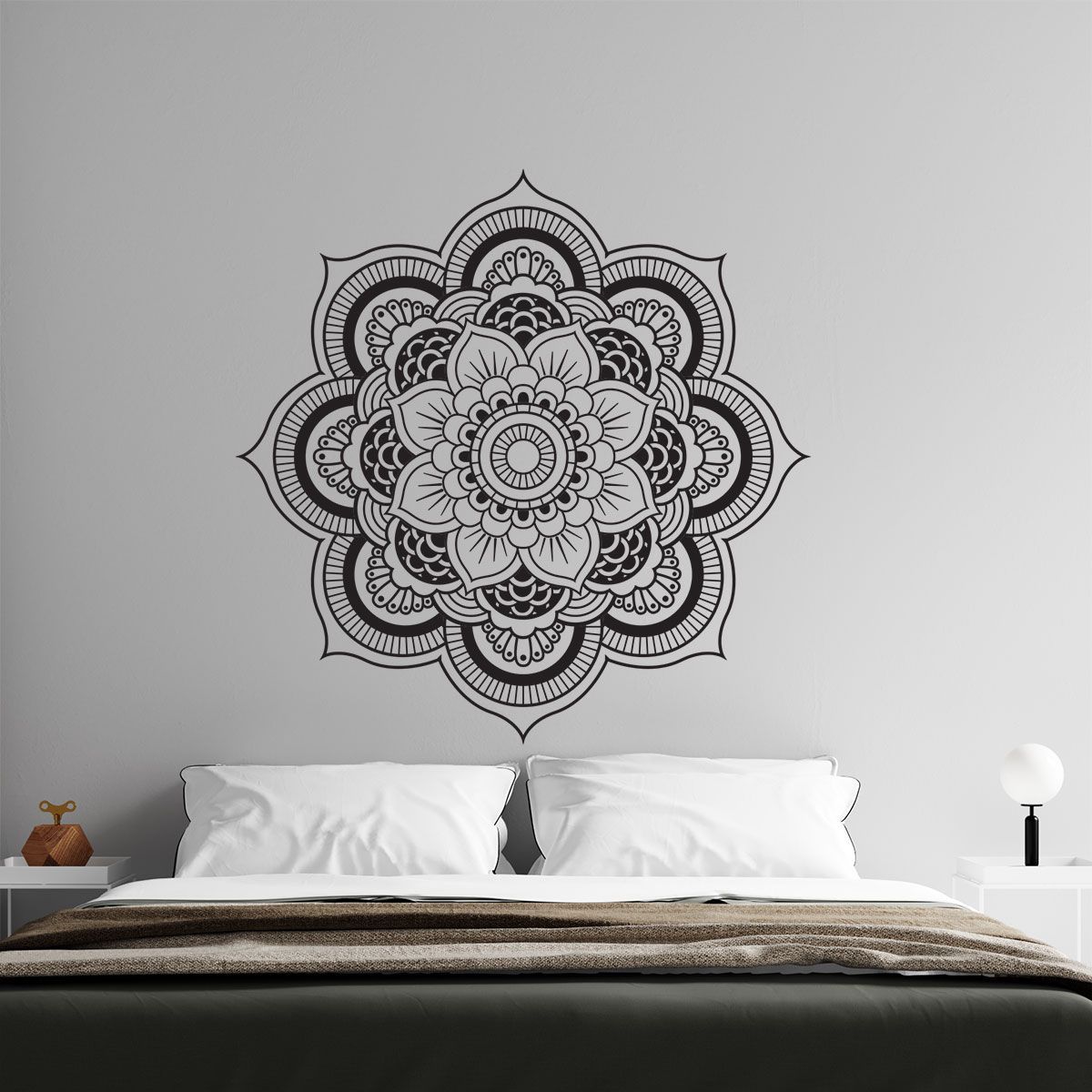 ADAZIO - Vinilo Decorativo de Mandala Agra L - 120cm x 120cm (ancho x alto)