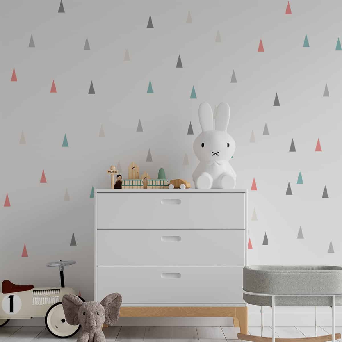 ADAZIO - Vinilo Patrón de Conos Multicolores M - 200cm x 200cm (ancho x alto)