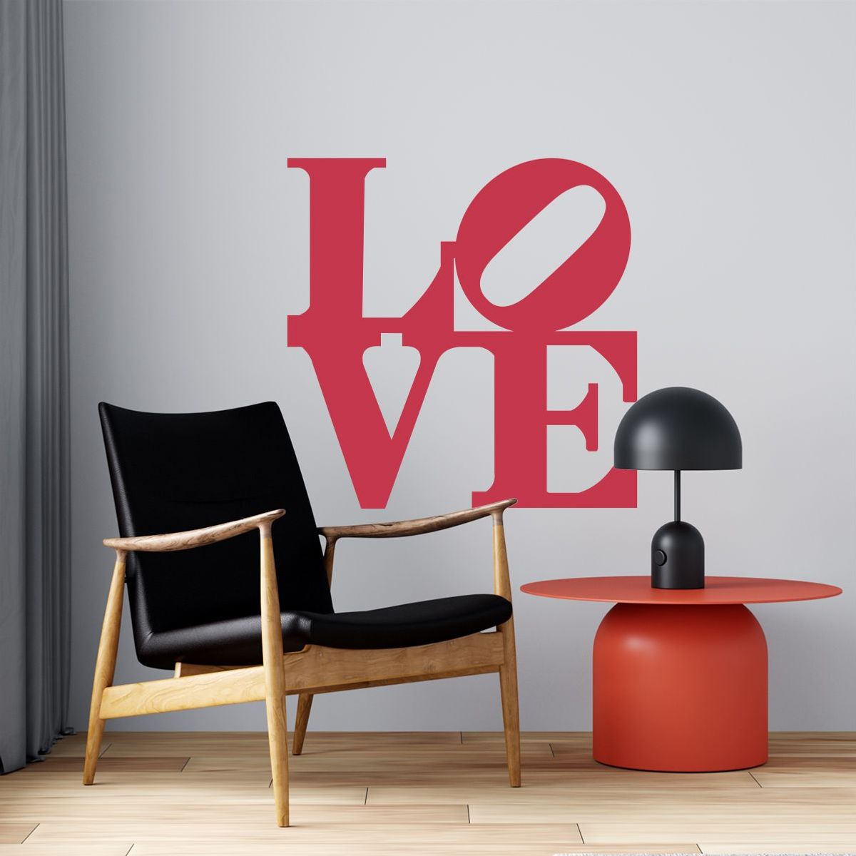 ADAZIO - Vinilo Decorativo de Texto Love XS - 50cm x 55cm (ancho x alto)