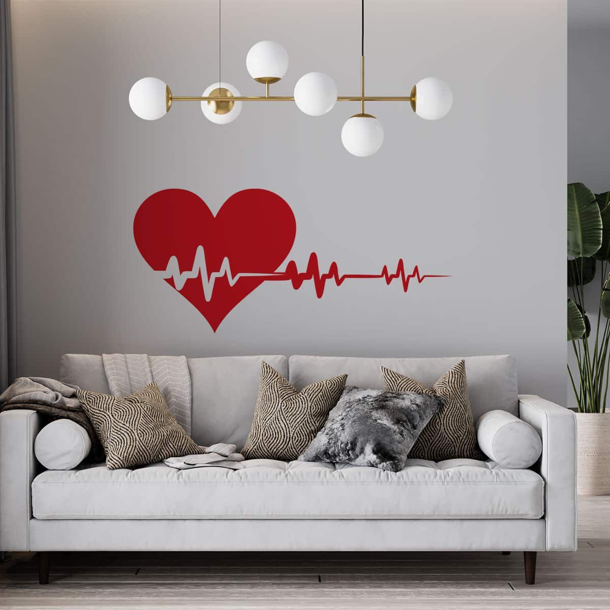 ADAZIO - Vinilo Latidos del Corazón XS - 62cm x 28cm ancho x alto