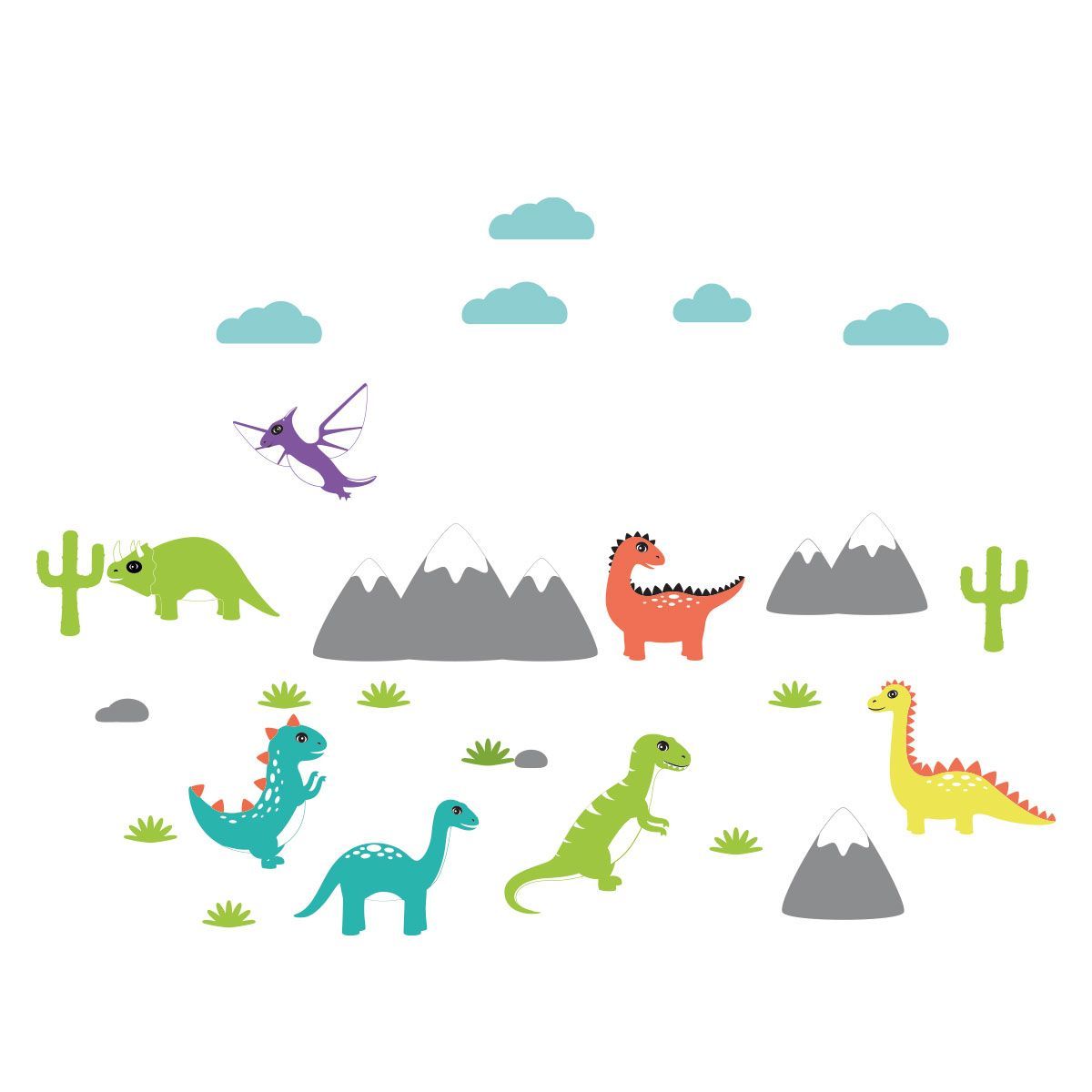 ADAZIO - Vinilo Infantil de Dinosaurios