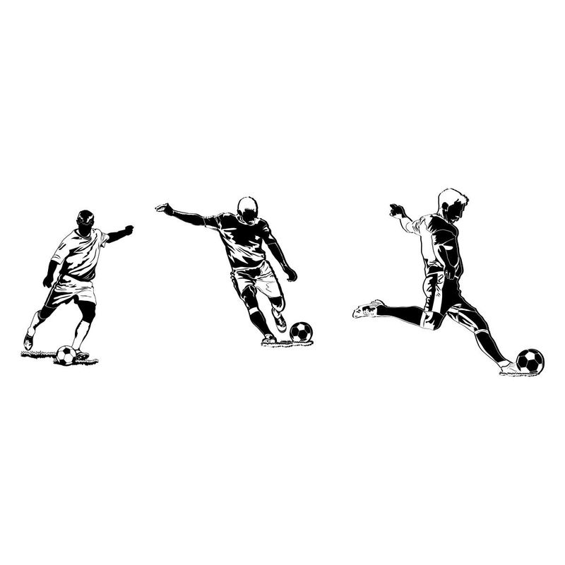ADAZIO - Vinilo Infantil de futbolistas L - 160cm x 58cm (ancho x alto)