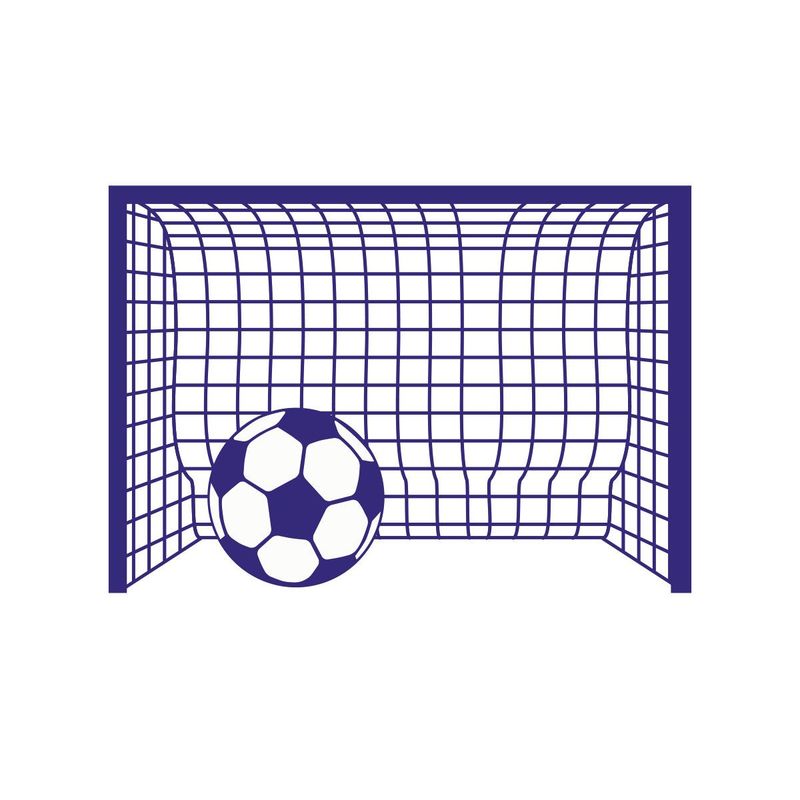 ADAZIO - Vinilo Decorativo Infantil de Arco de futbol XS - 58cm x 41cm (ancho x alto)