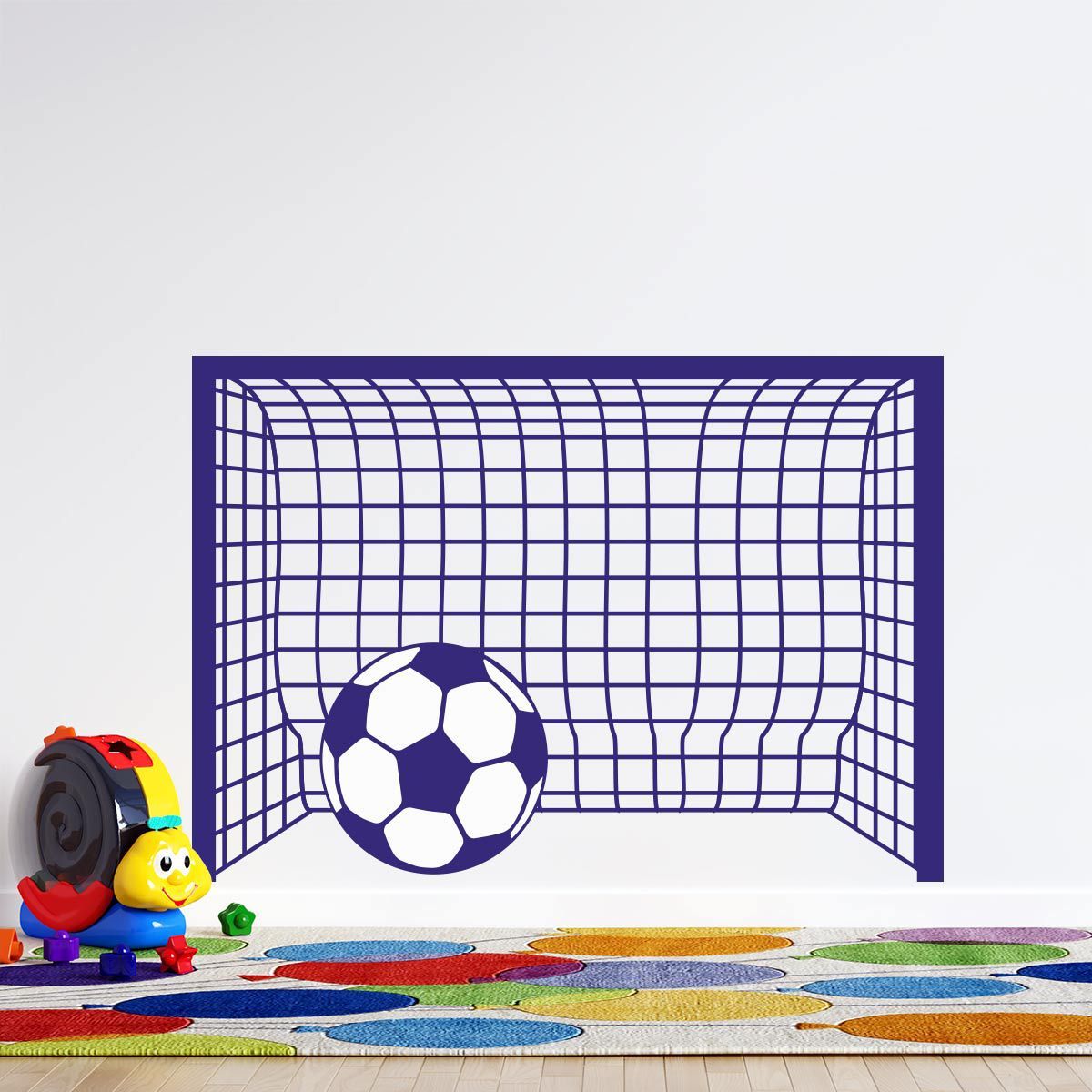 ADAZIO - Vinilo Decorativo Infantil de Arco de futbol S - 78cm x 55cm (ancho x alto)