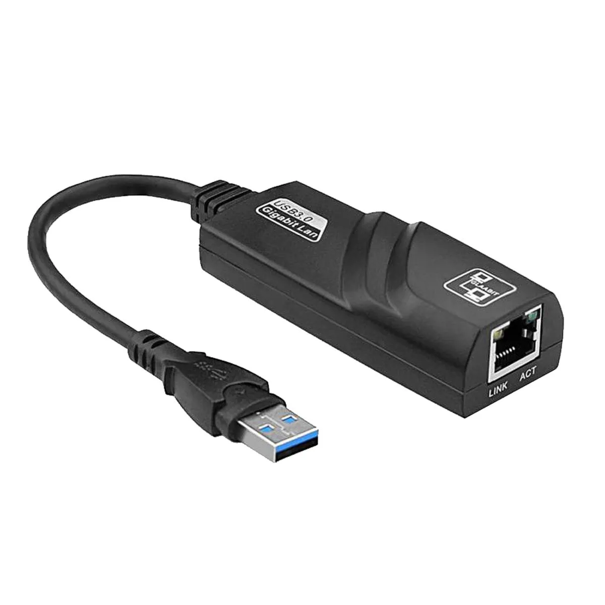 GENERICO - Tarjeta Convertidor / Adaptador de USB 3.0 a RJ45 Red LAN Gigabit