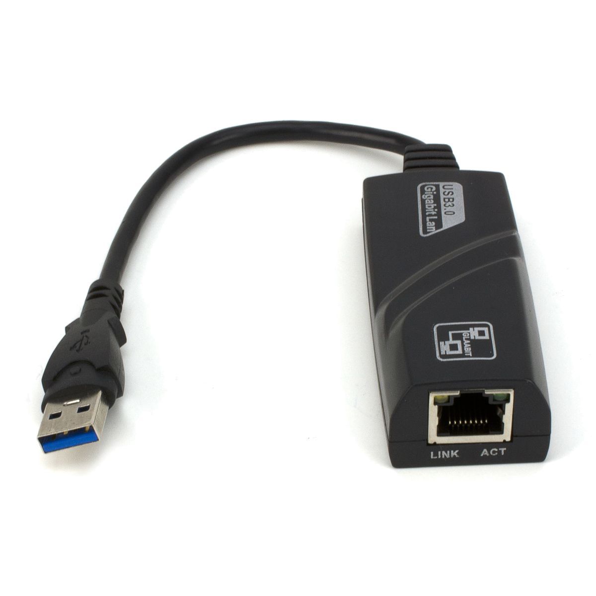 GENERICO - Tarjeta Convertidor / Adaptador de USB 3.0 a RJ45 Red LAN Gigabit