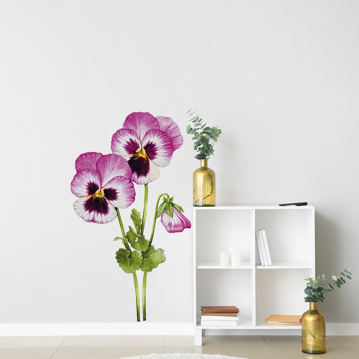 ADAZIO - Vinilo Decorativo de Flores Rosadas S - 58cm x 100cm (ancho x alto)