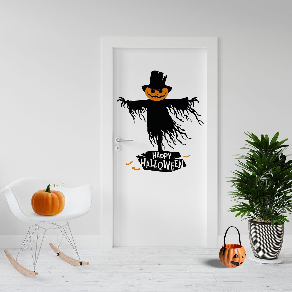 ADAZIO - Vinilo Espantapájaros de Halloween