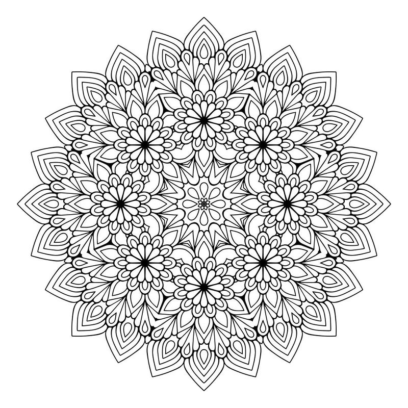 ADAZIO - Vinilo Adhesivo Vadodara Mandala XS - 50cm x 50cm ancho x alto