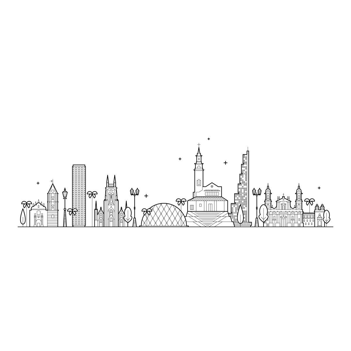 ADAZIO - Vinilo Decorativo Bogotá Skyline