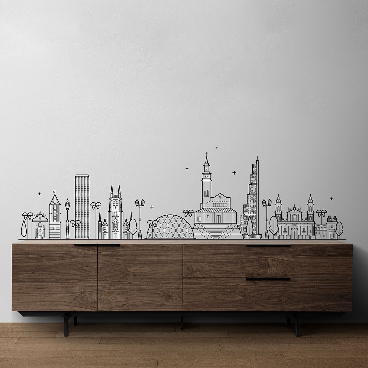 ADAZIO - Vinilo Decorativo Bogotá Skyline