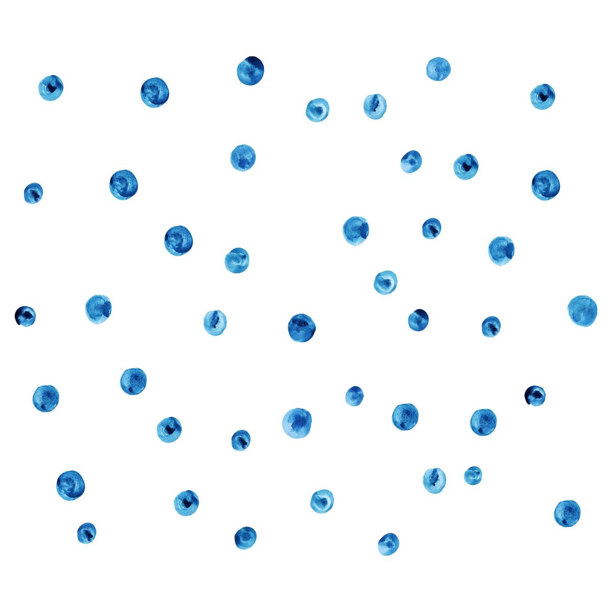 ADAZIO - Vinilo Patrón de Puntos de Acuarela Azul