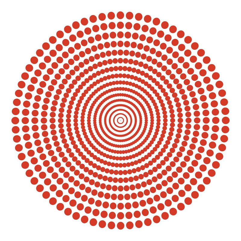 ADAZIO - Vinilo de Mandala en Puntos S - 80cm x 80cm ancho x alto