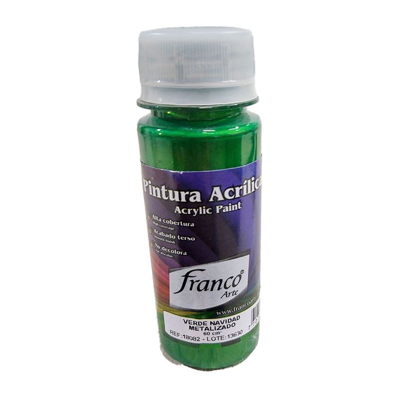 FRANCO ARTE - Pintura Acrílica Al Frío Franco Arte Metalizada Und X 60 Ml
