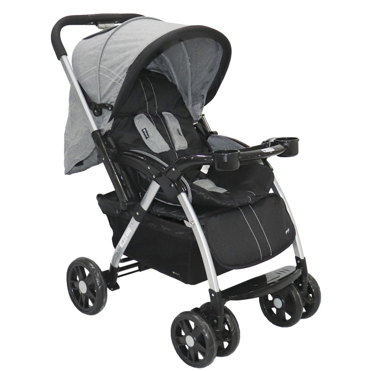 EBABY - Coche de paseo ROSSI GRIS EB1130