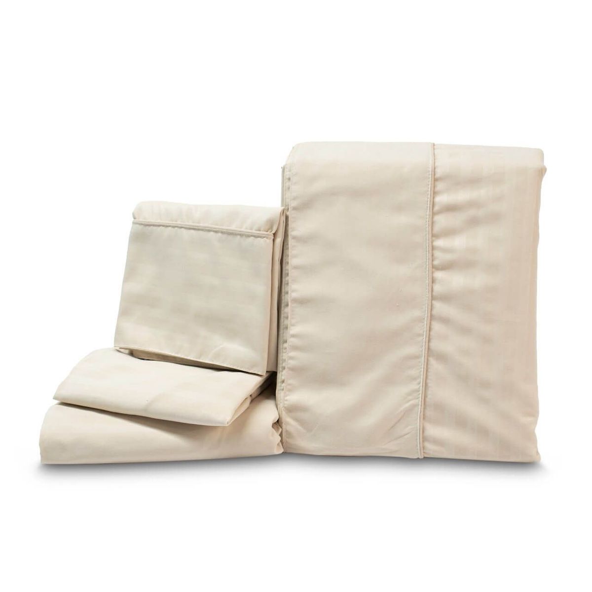 REALTEX - Juego de Sábanas Real Tex Línea Confort Unicolor - Crema