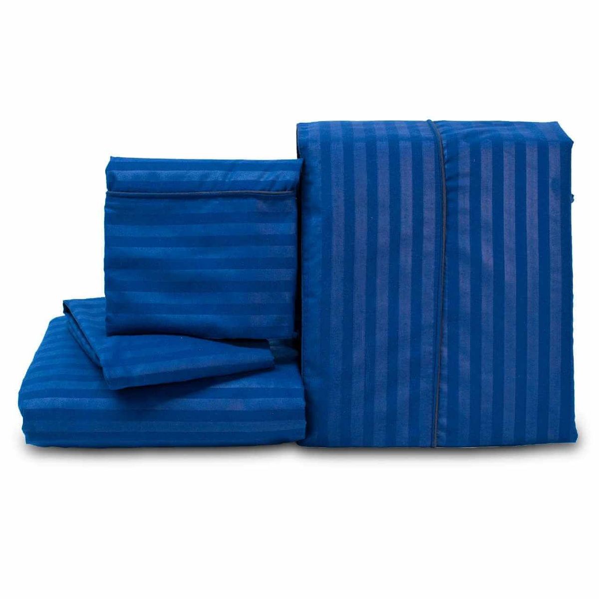 REALTEX - Juego de Sábanas Real Tex Línea Confort Unicolor - Azul