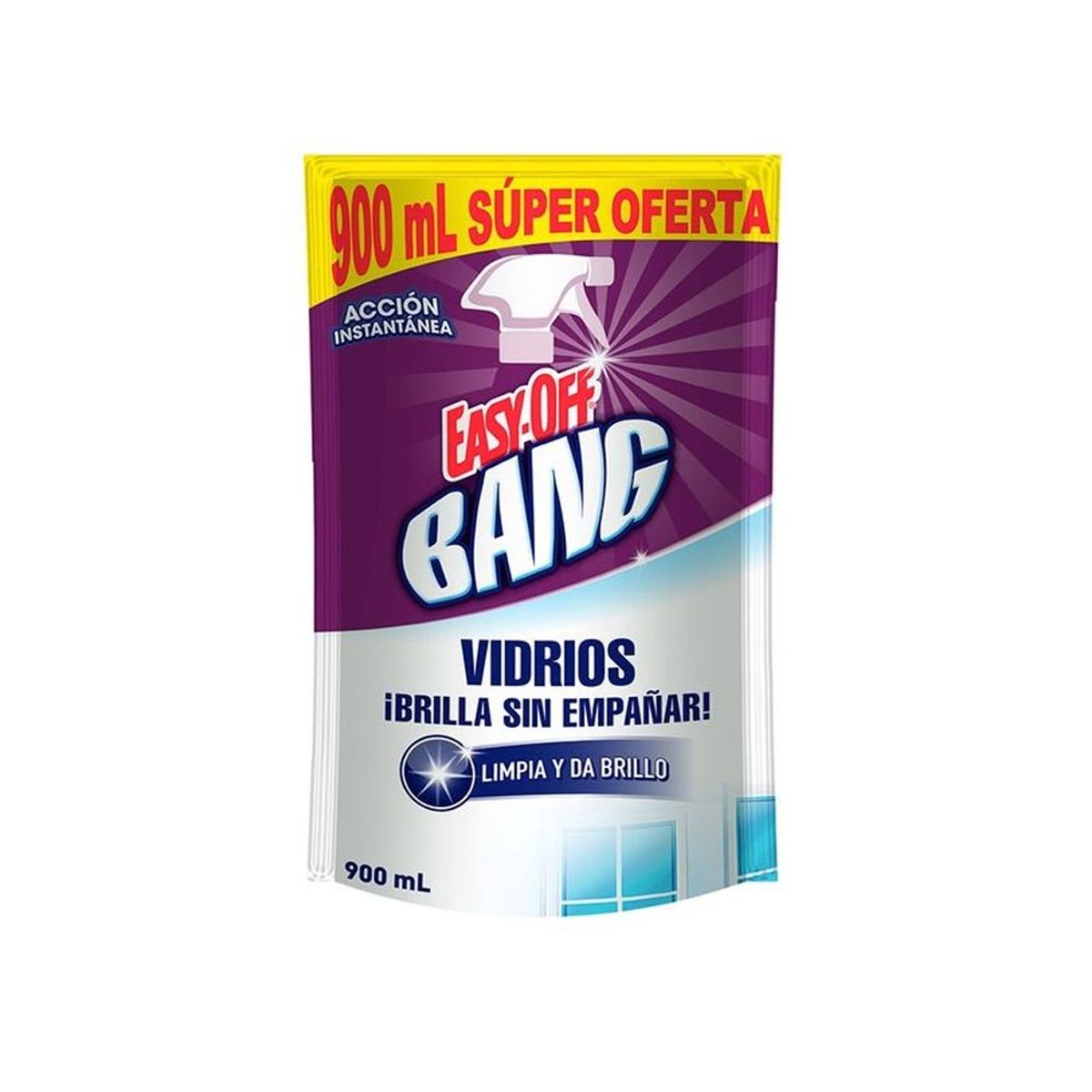 EASY OFF BANG - Limpia Vidrios Easy Off Bang Cristal 900ml