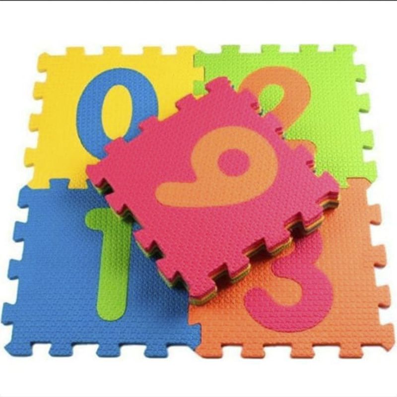 GENERICO - Tapete alfombra foamy para bebe 10 piezas numeros