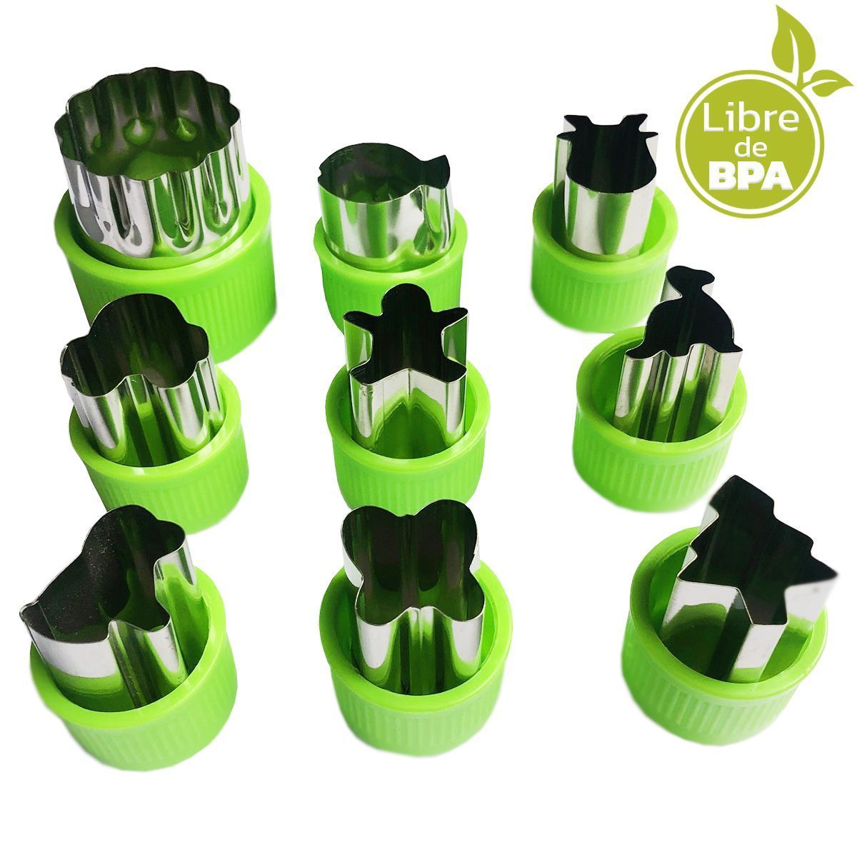 ENFANTASY - Kit Cortador De Fruta Verdura Figuras Moldes Niños Lonchera