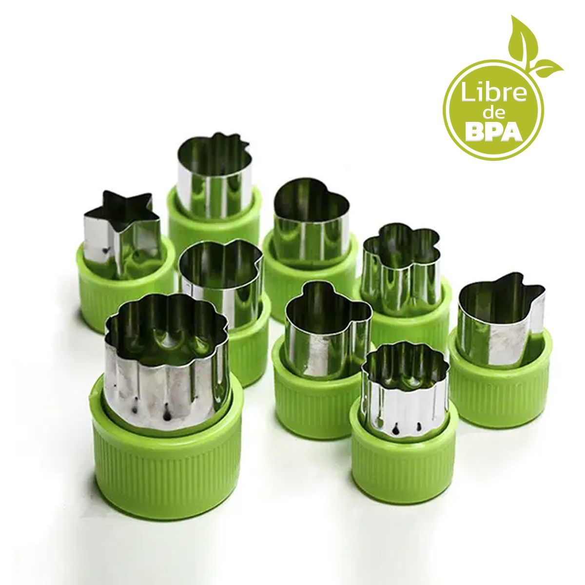 ENFANT'ASY - Kit Cortador De Fruta Verdura Figuras Moldes Niños Lonchera