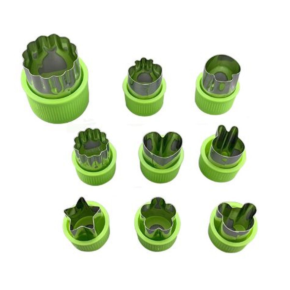 ENFANT'ASY - Kit Cortador De Fruta Verdura Figuras Moldes Niños Lonchera