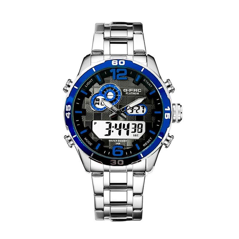GFORCE - Reloj G-force Original Al162 Digital Acero Hombre Plateado  Estuche
