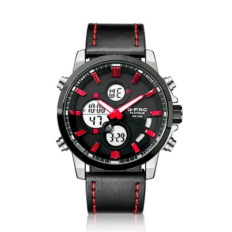 GFORCE - Reloj G-force Original Al163c Digital Cuero Hombre  Estuche