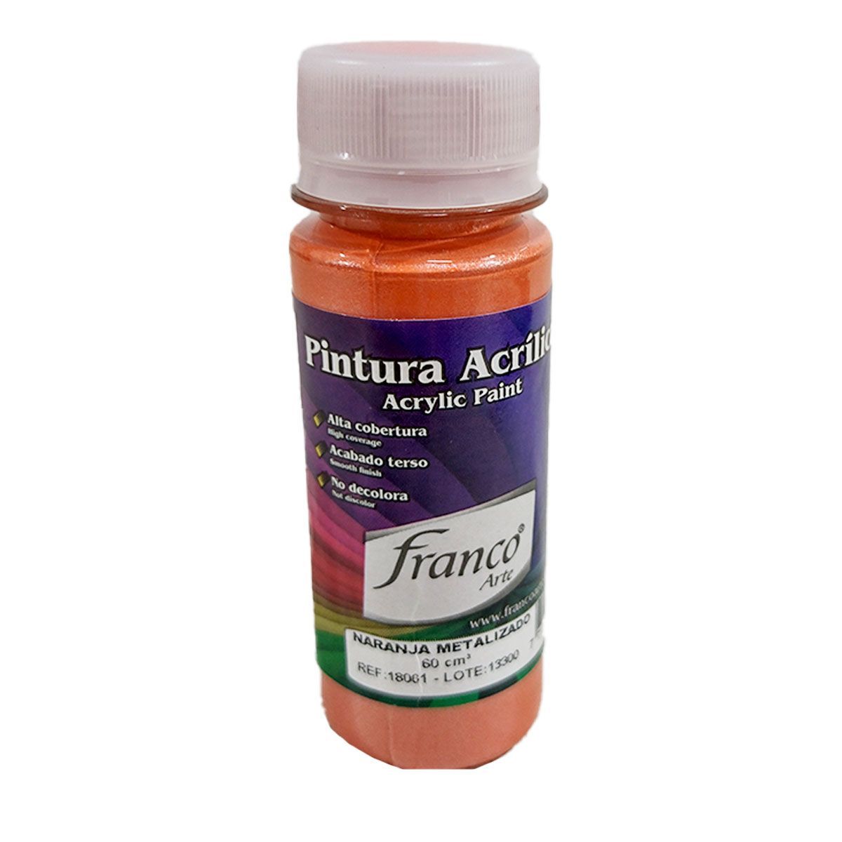 FRANCO ARTE - Pintura Acrílica Al Frío Franco Arte Metalizada Und X 60 Ml