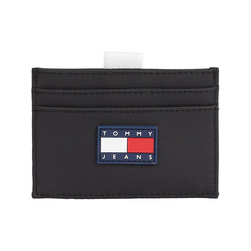 TOMMY HILFIGER - Tarjetero Con Logo Hombre Negro Tommy Hilfiger