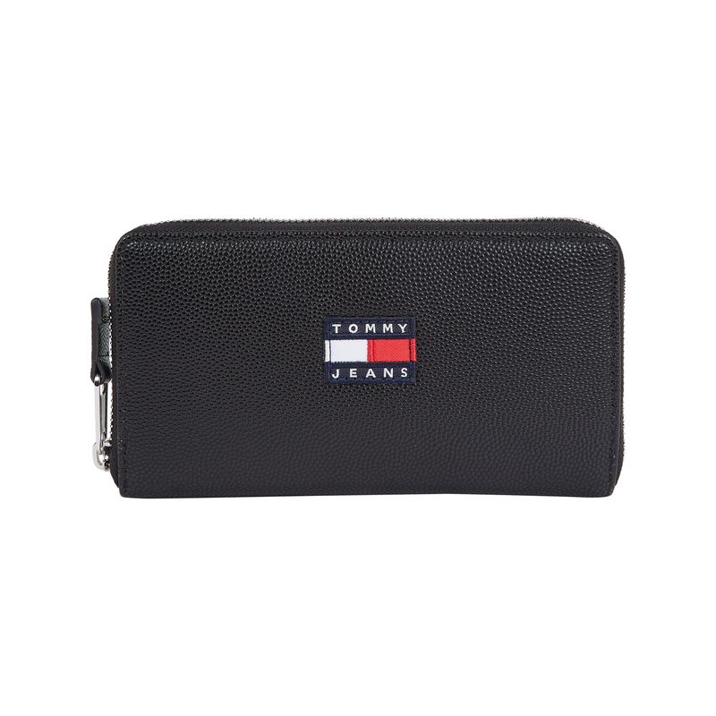 TOMMY HILFIGER - Cartera Con Cierre De Cremallera Mujer Negro Tommy Hilfiger