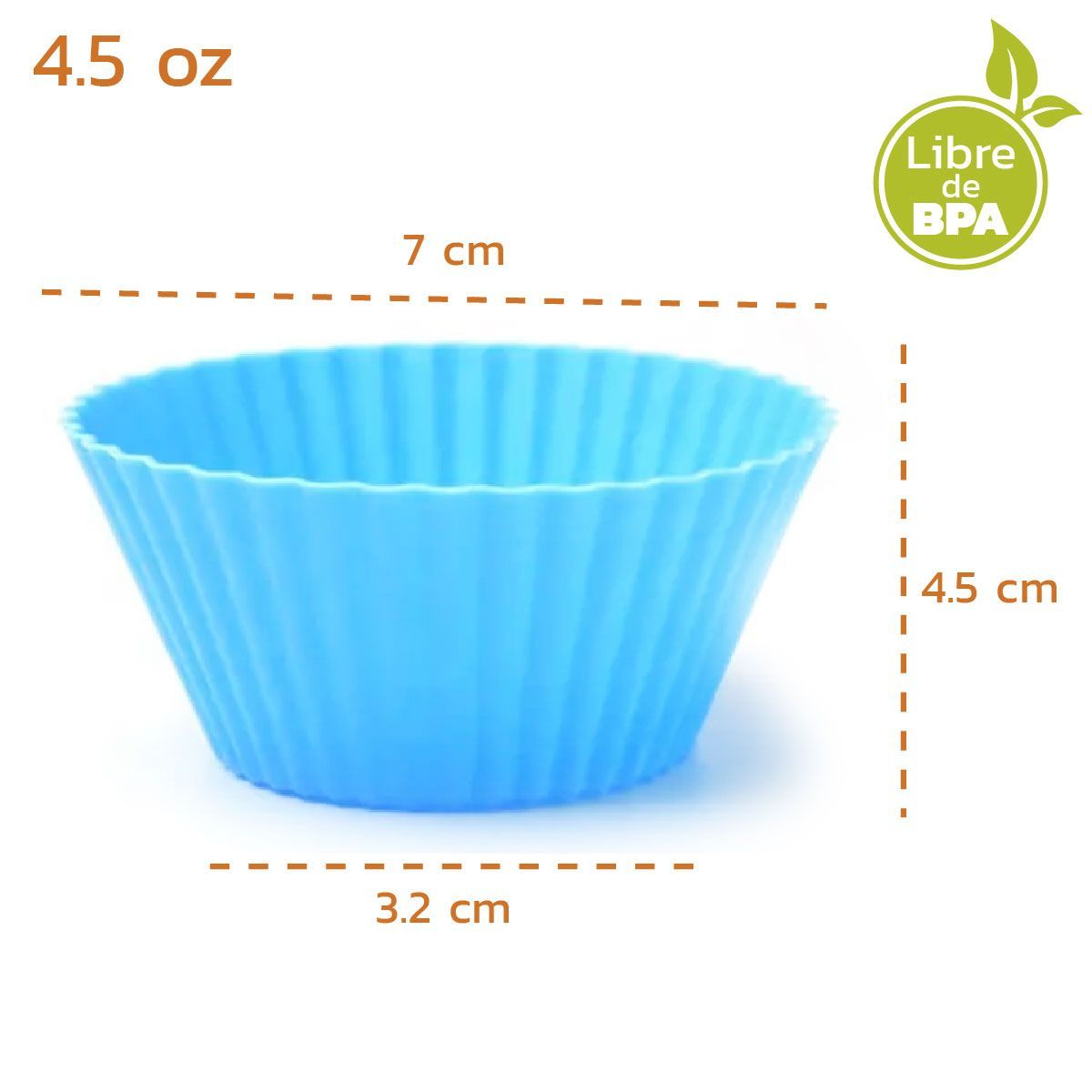 ENFANT'ASY - Molde Silicona Cupcakes Muffins Horno Air Fryer X6