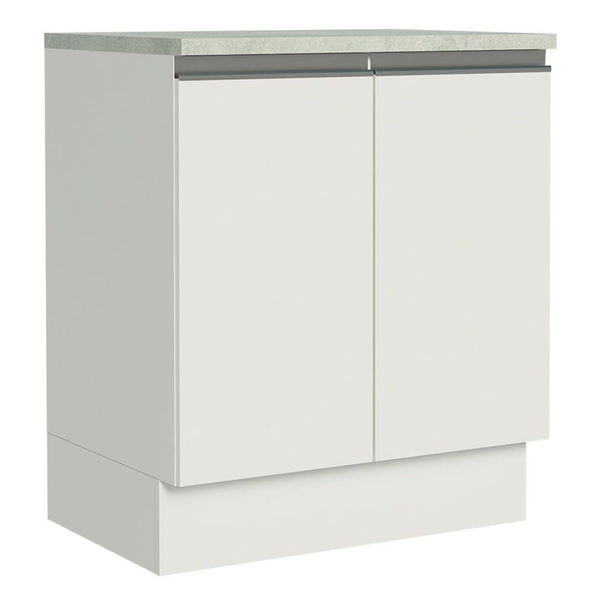 MADESA - Mueble de Cocina Bajo Glamy 70 cm 2 Puertas Blanco