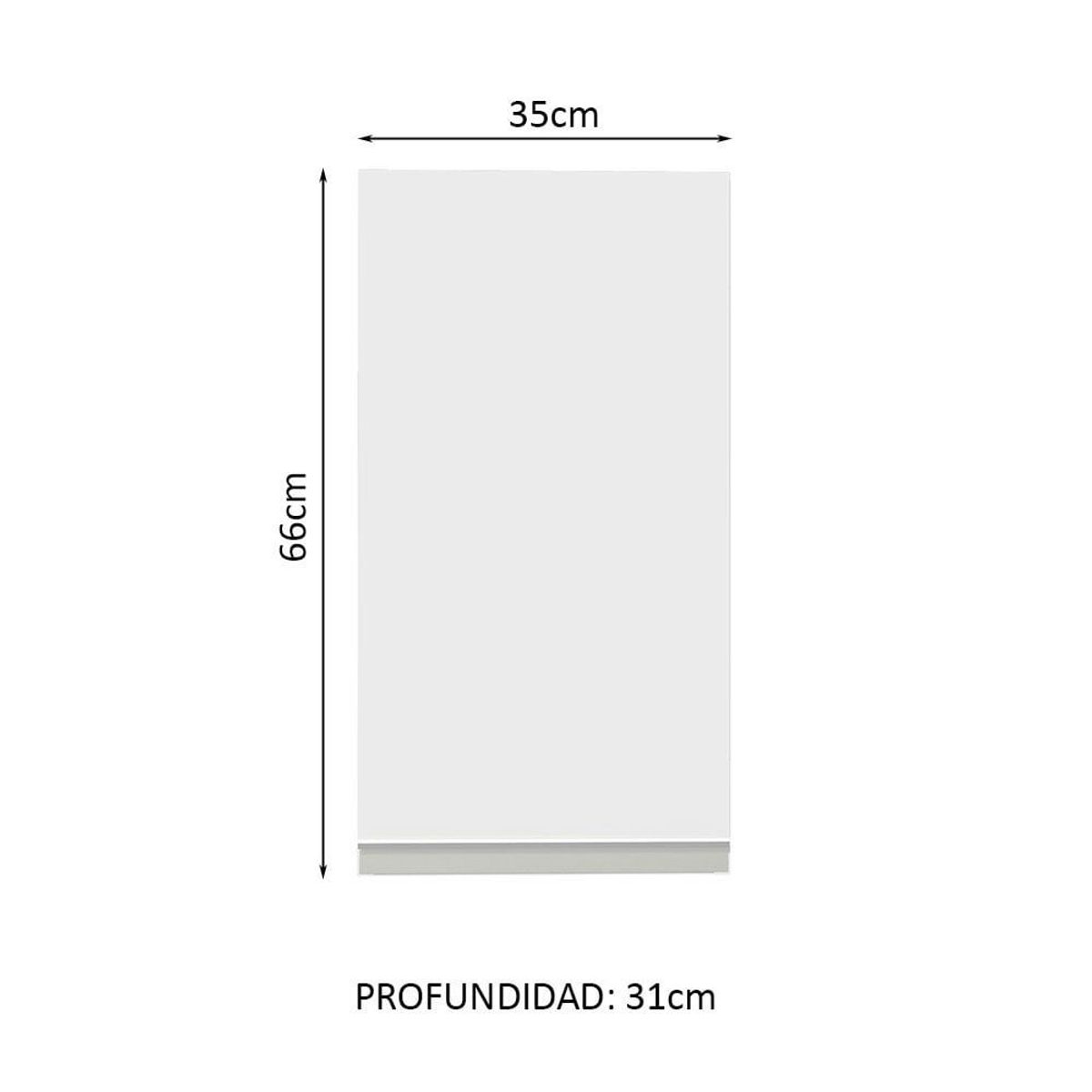 MADESA - Mueble de Cocina Superior Glamy 35 cm 1 Puerta