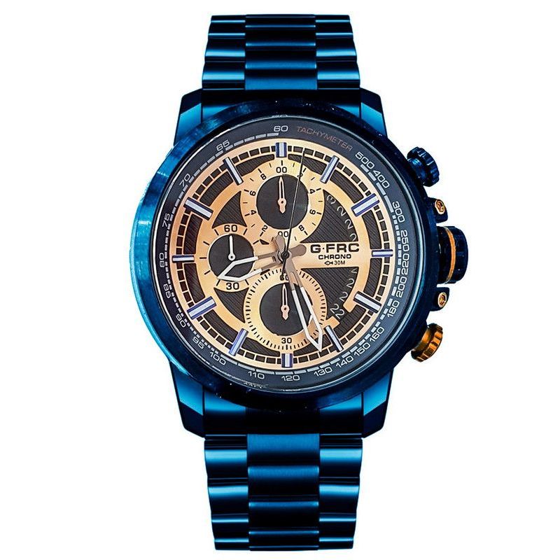 GFORCE - Reloj G-force Original H3675g Cronografo Acero  + Estuche
