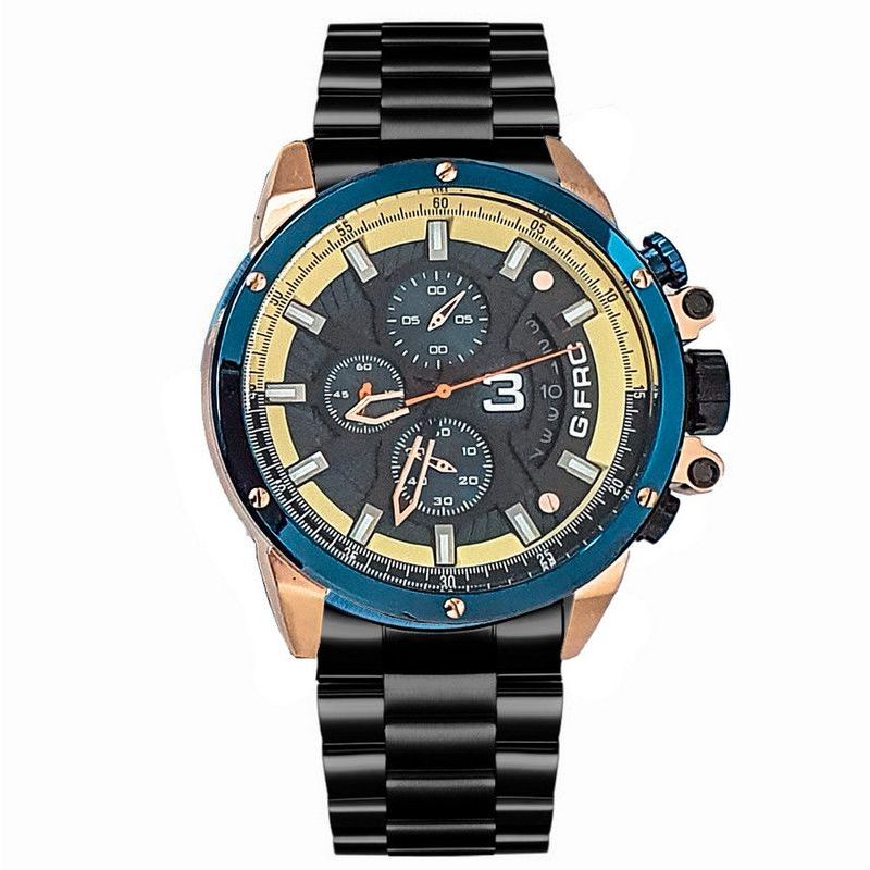 GFORCE - Reloj G-force Original H3834g Cronografo Acero + Estuche