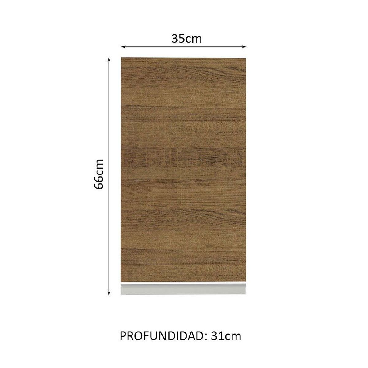 MADESA - Mueble de Cocina Superior Glamy 35 cm 1 Puerta