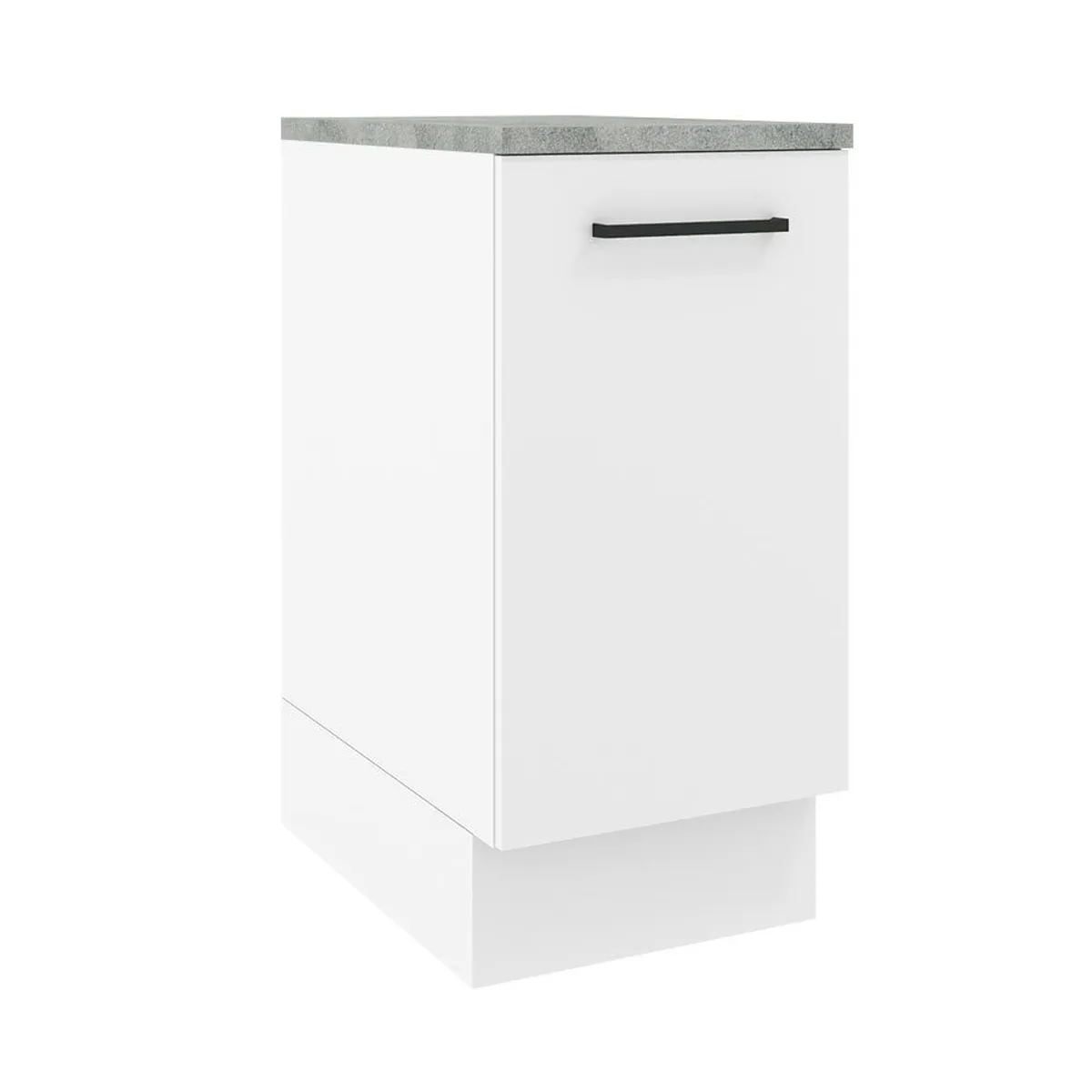 MADESA - Mueble de Cocina Bajo Agata 40 cm 1 Puerta Blanco