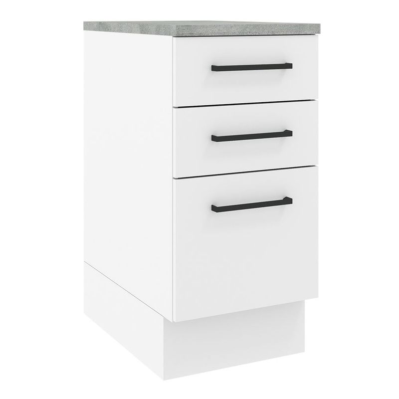 MADESA - Mueble de Cocina Bajo Agata 40 cm 3 Cajones