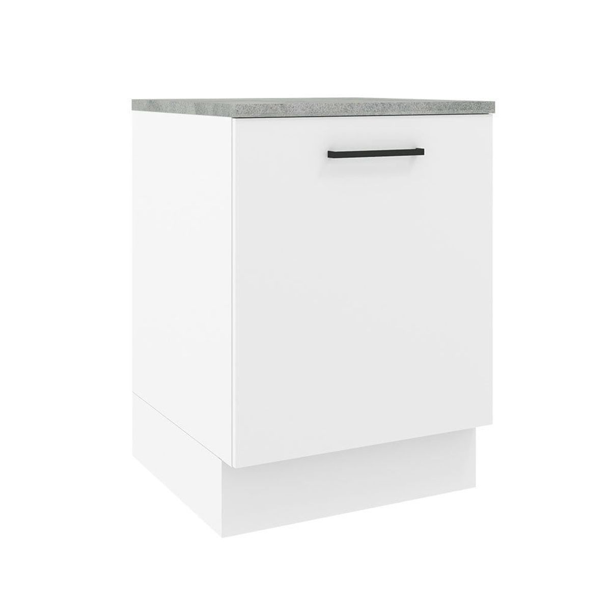 MADESA - Mueble de Cocina Bajo Agata 60 cm 1 Puerta Blanco