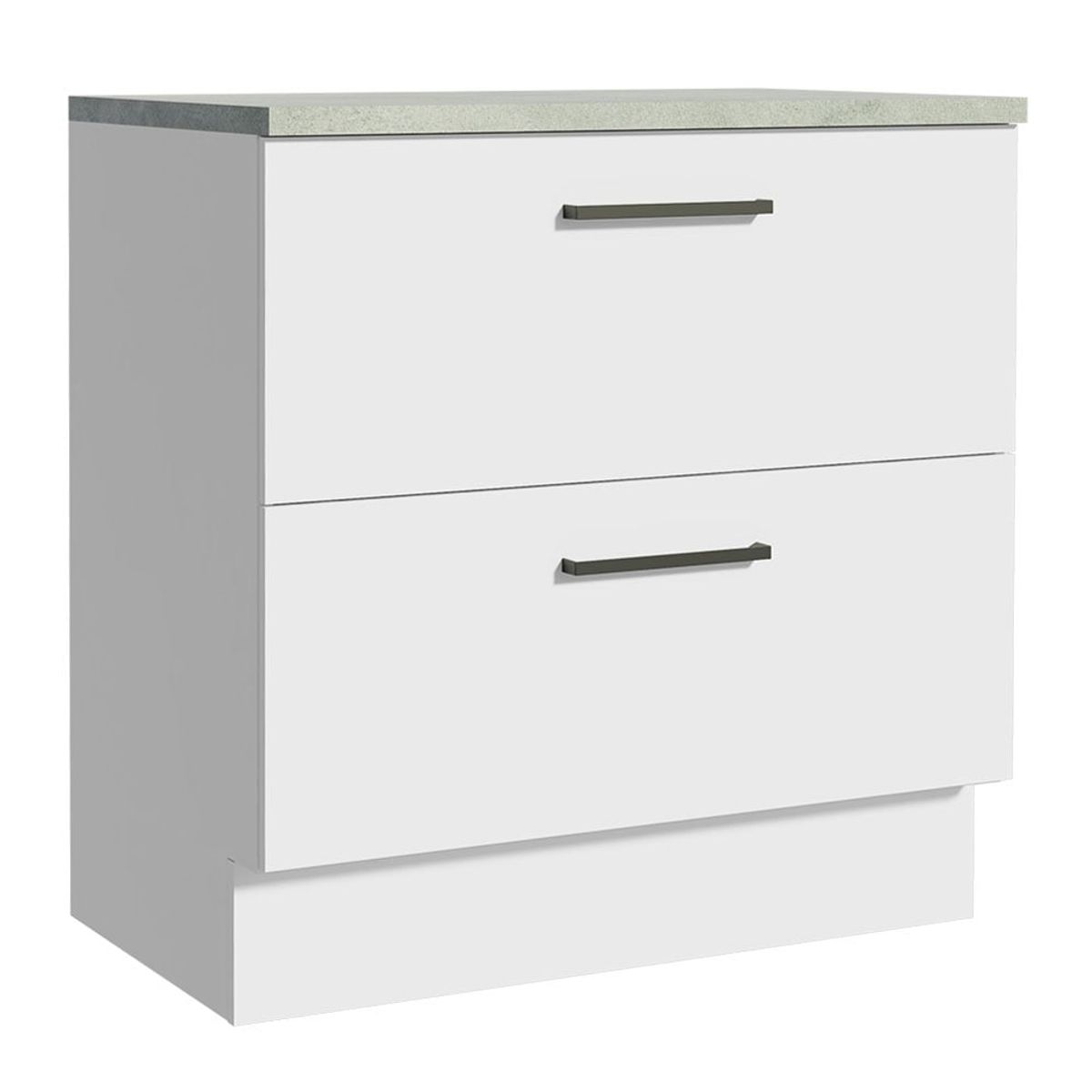 MADESA - Mueble de Cocina Bajo Agata 80 cm 2 Cajones