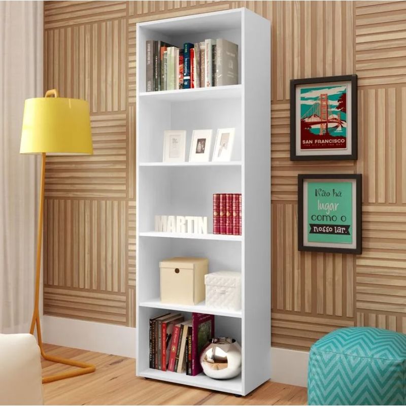 BERTOLINI - Estantería Librero Biblioteca Multy  5 Nichos  Bertolini Blanco-
