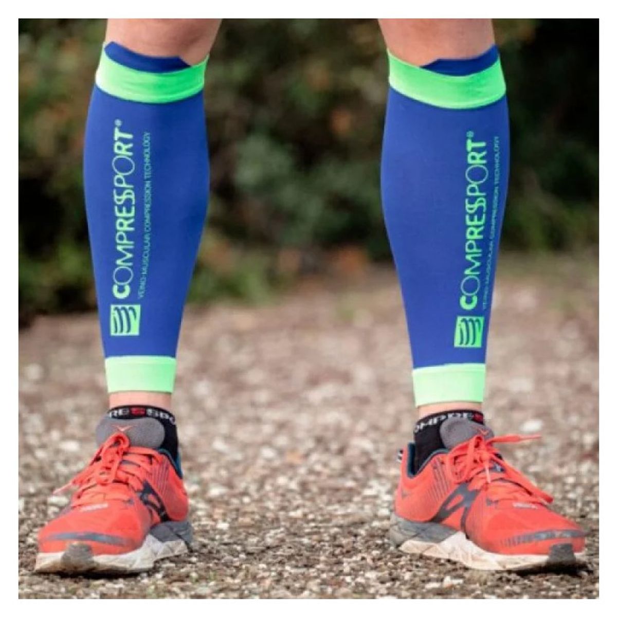 COMPRESSPORT - PANTORRILLERA BLUE T1