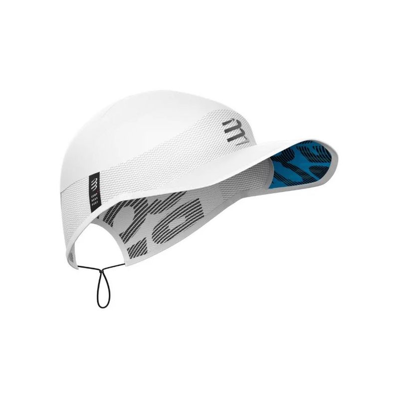 COMPRESSPORT - Gorra Multisport Blanca Con Visera Ajustable Compressport