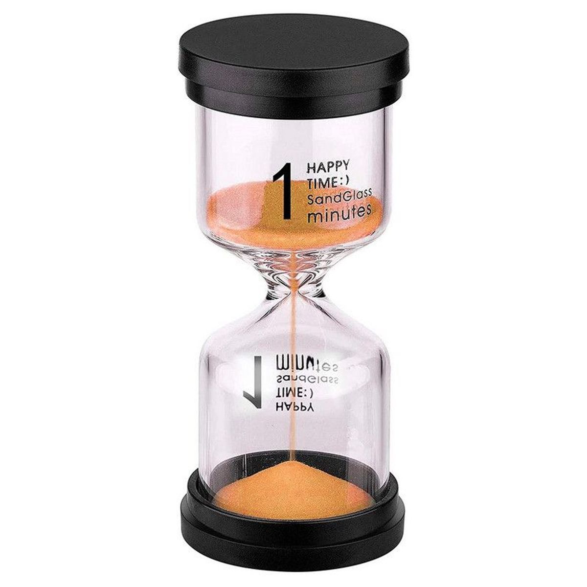 DAYOSHOP - Reloj De Arena 1 Minuto Temporizador Base Negra Decoraciòn