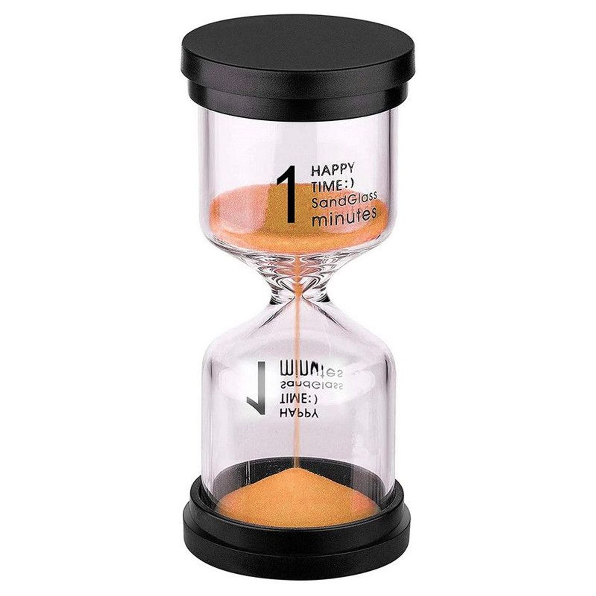 DAYOSHOP - Reloj De Arena 1 Minuto Temporizador Base Negra Decoraciòn